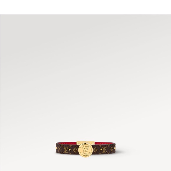 Louis Vuitton rouge and brown momogram bracelet like new - Picture 4 of 11